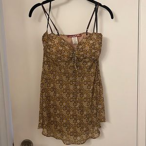 Mustard Boho Print Tank